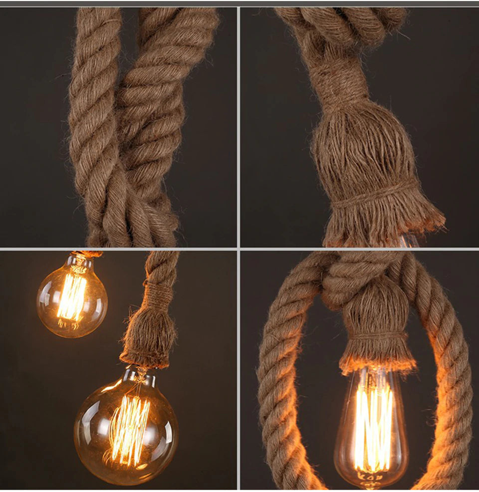 Agni Pendant - Rope Fixture - LightStyl