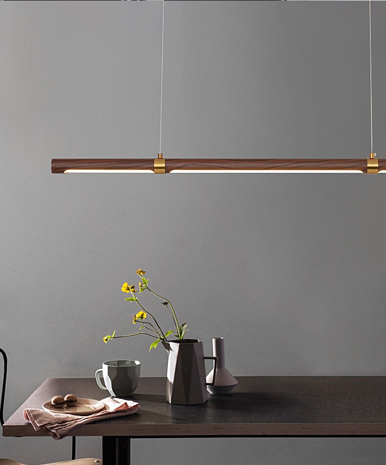 Walnut LED - Pendant Bar Light - LightStyl