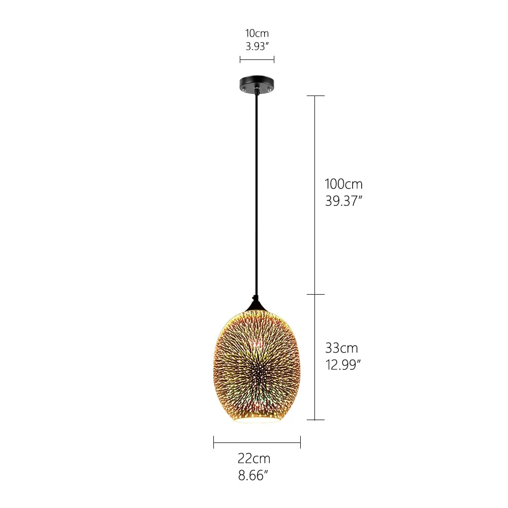 Stars in Glass - Ceiling Pendant - LightStyl