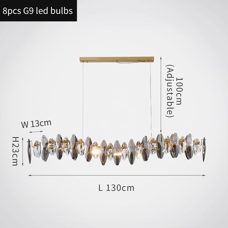 Nalu Crystal Wave - LED Chandelier