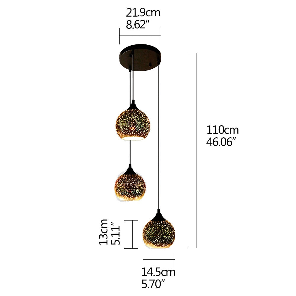 Stars in Glass - Ceiling Pendant - LightStyl