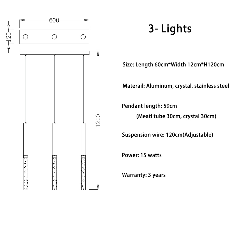 The Tårfall - Glass LED Chandelier