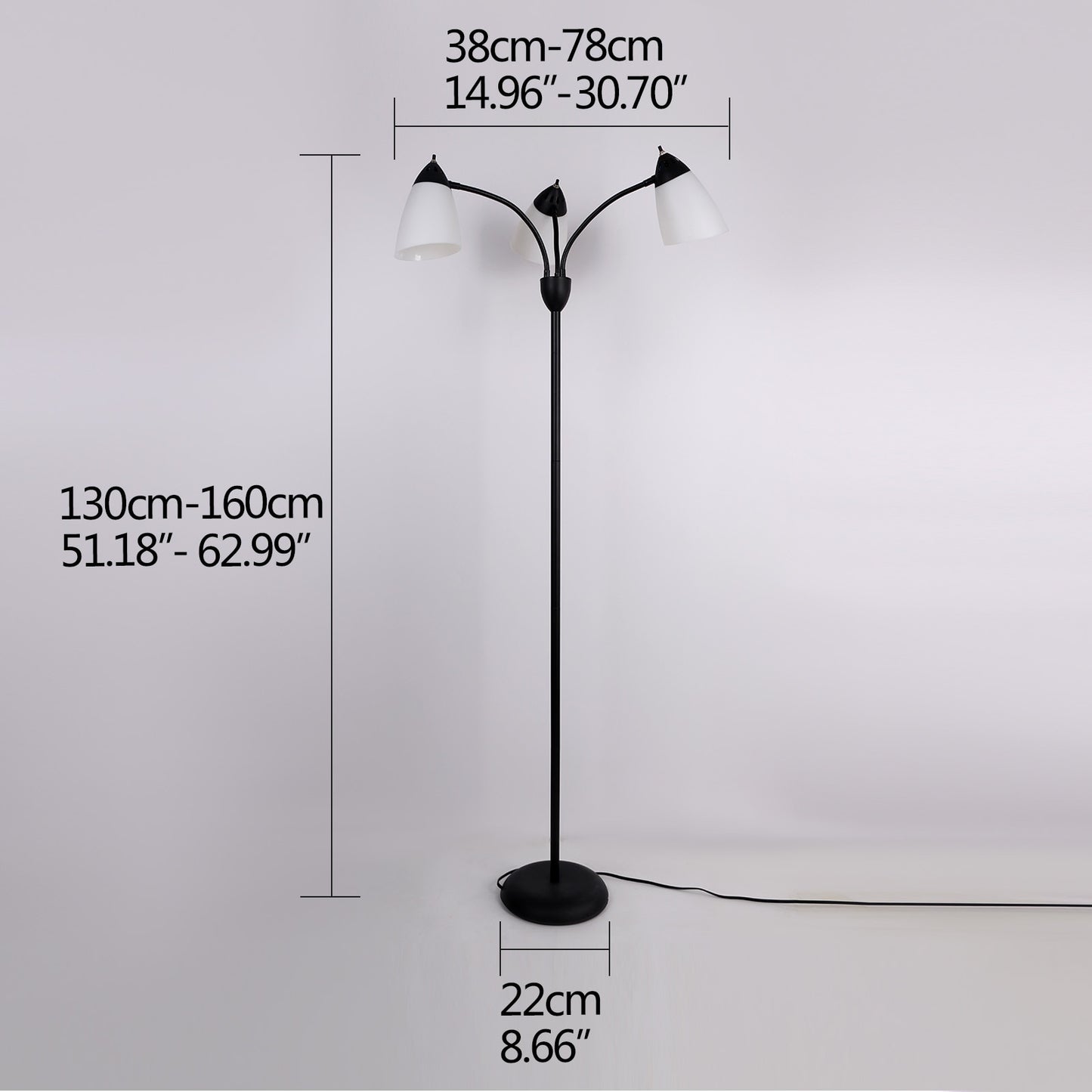 3 Light Umbrella Floor Lamp by LightStyl