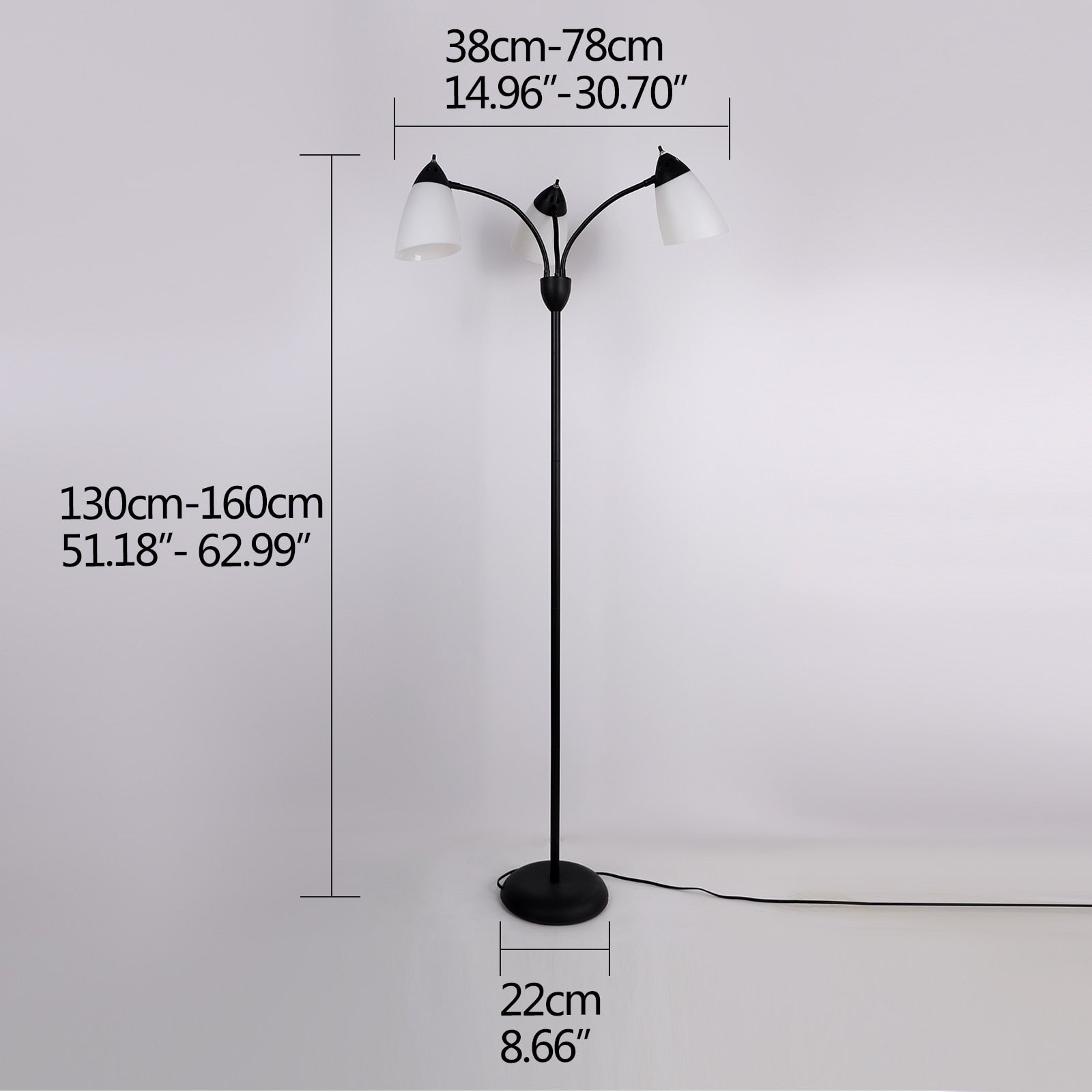 3 Light Umbrella Floor Lamp by LightStyl