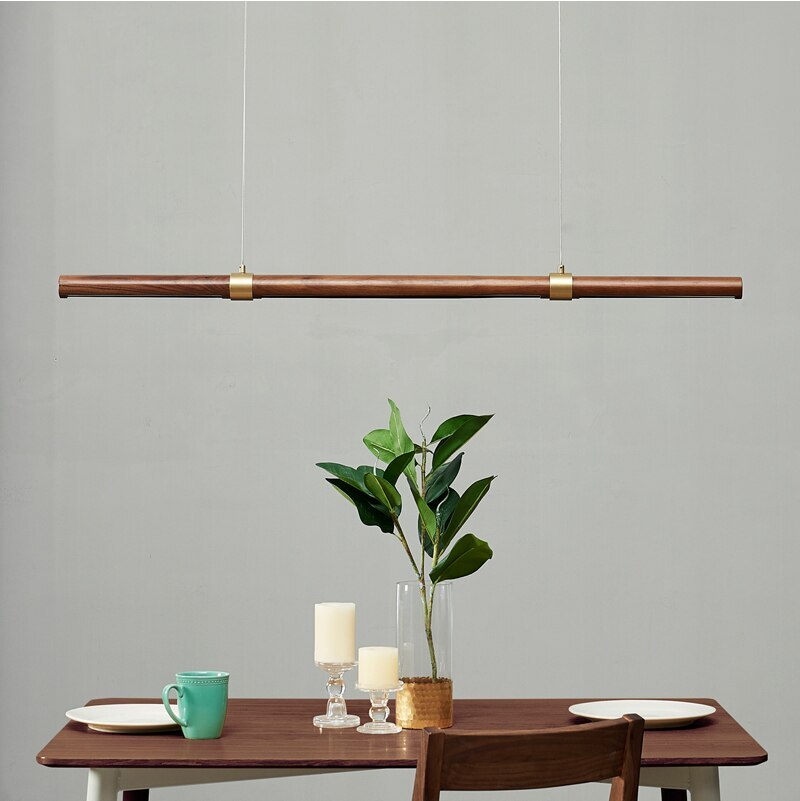 Walnut LED - Pendant Bar Light by Lightstyl