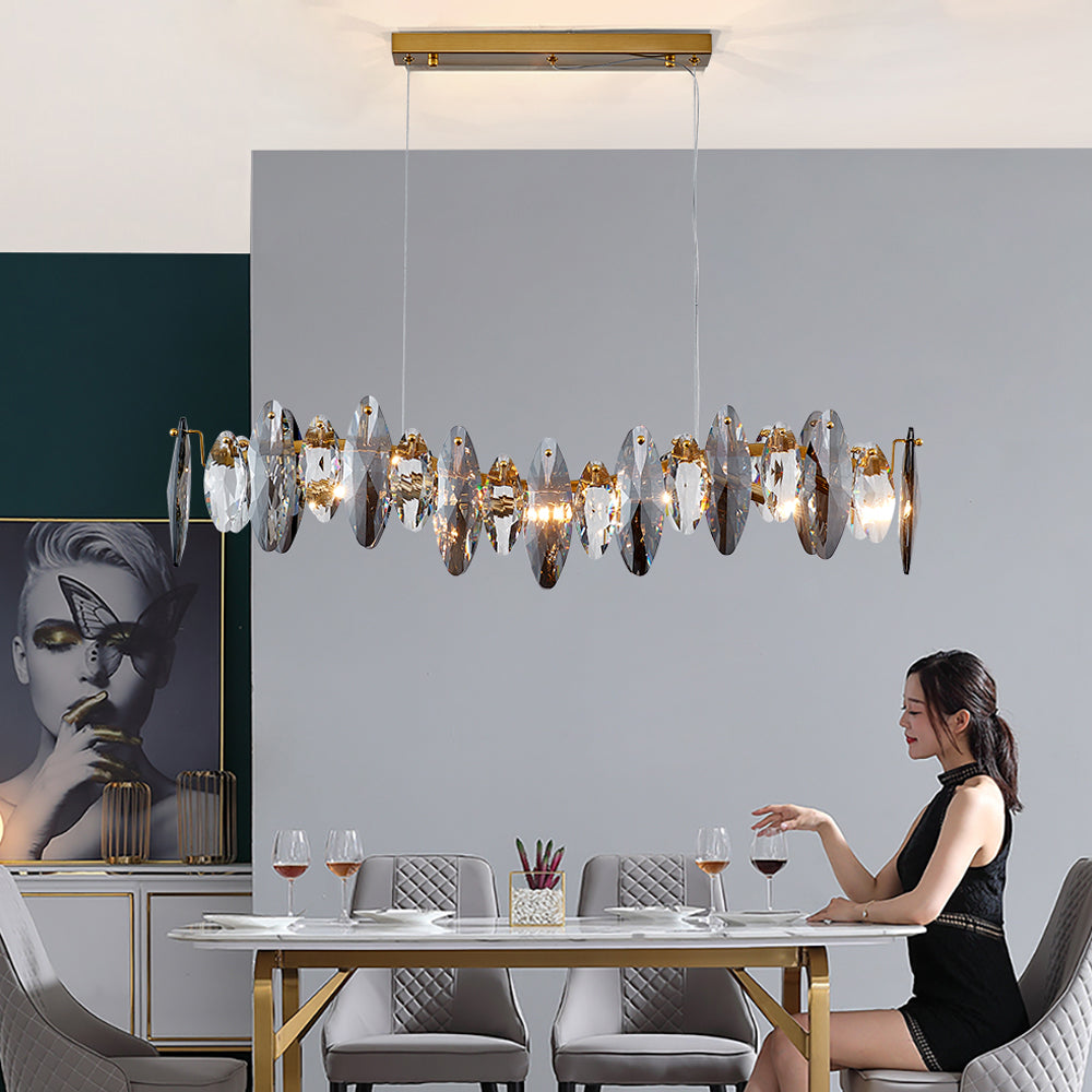 Wave best sale chandelier modern