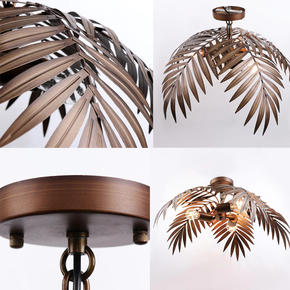 Coconut Leaves Ceiling Fixture