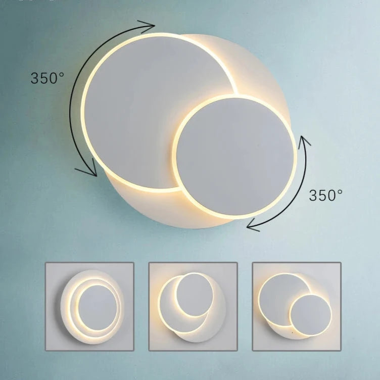 Rotating Discus: LED Wall Light