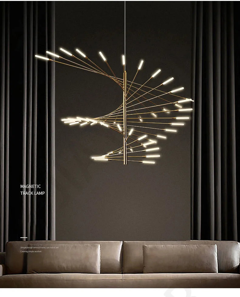 Stellacord LED - Spiral Chandelier