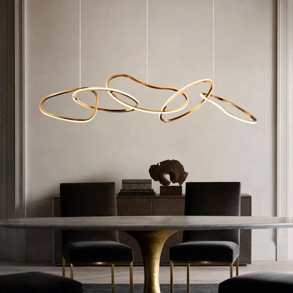 Orbiting Rings – Modern LED Chandelier