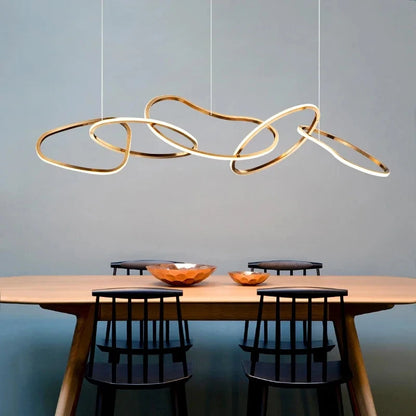 Orbiting Rings – Modern LED Chandelier