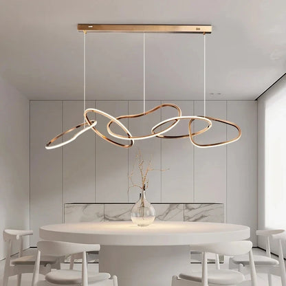 Orbiting Rings – Modern LED Chandelier