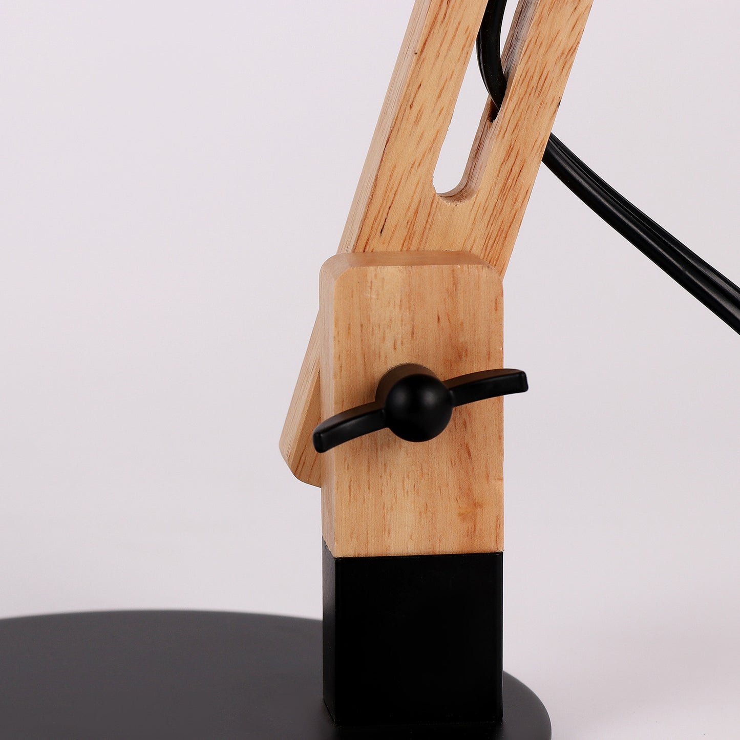 Wood Crane Desk Lamp