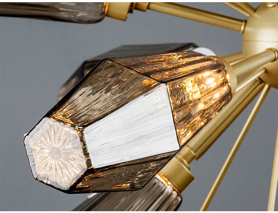 Crystal Rays Chandelier Review: Iron & Stained Glass