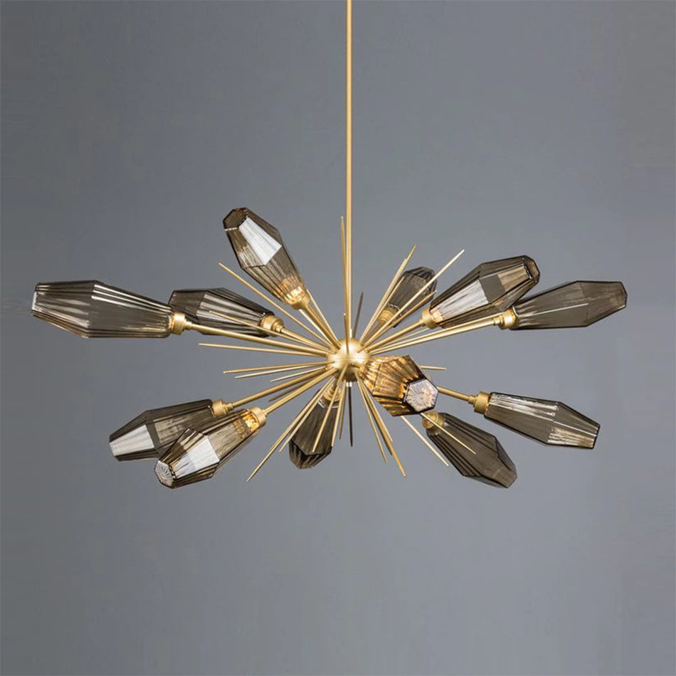 Crystal Rays Chandelier Review: Iron & Stained Glass