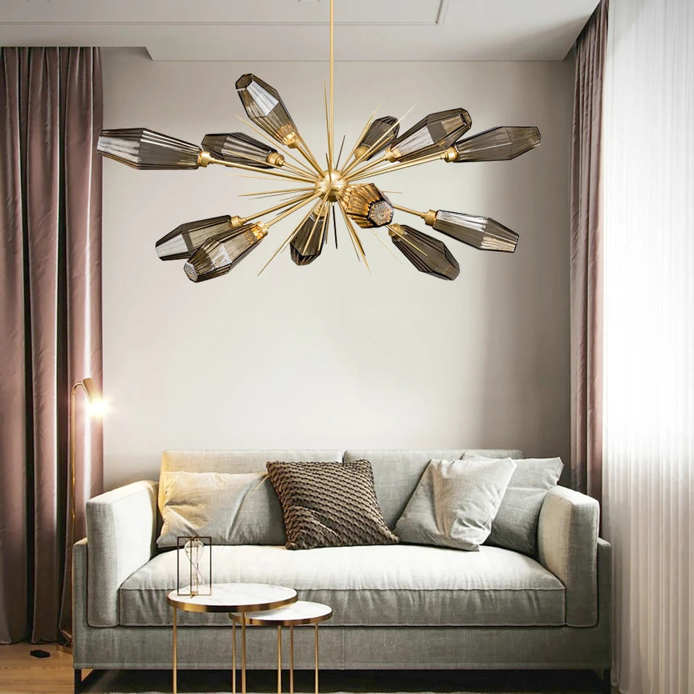 Crystal Rays Chandelier Review: Iron & Stained Glass