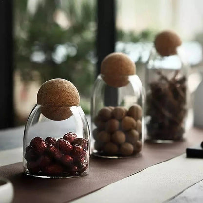 Flösku Glass Jars Set | Cork Lid by Lightstyl