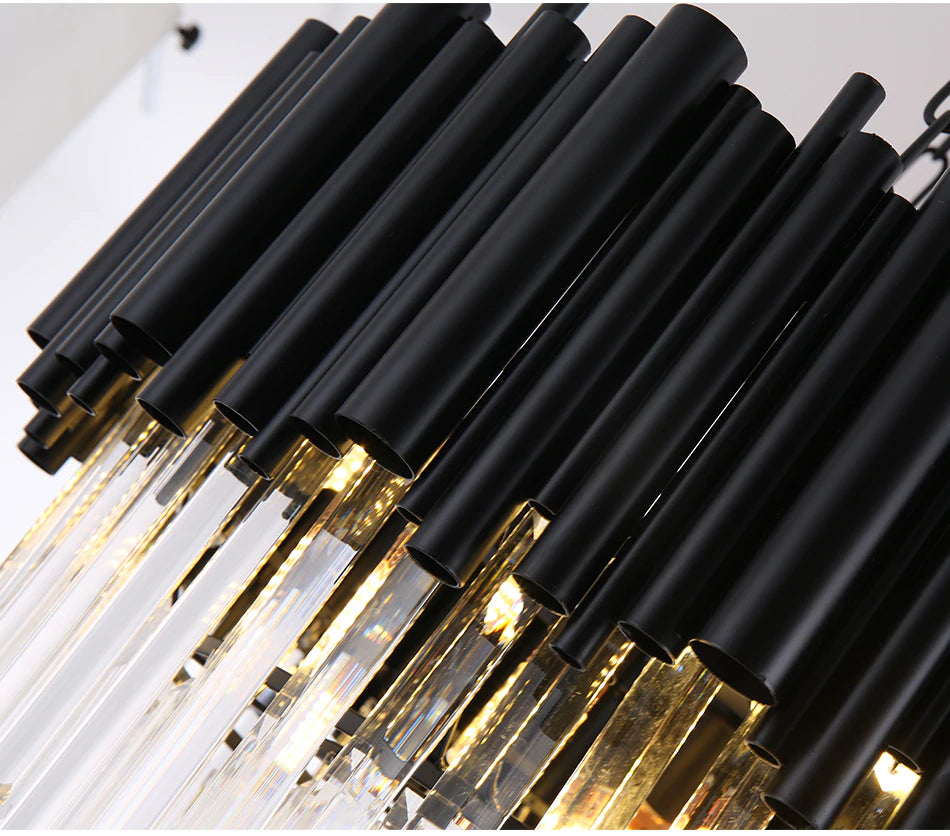 Glacial Chandelier Review: Steel & K9 Crystal